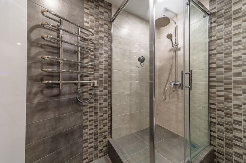 Sleek Shower with Glass Doors